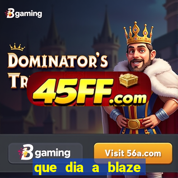 que dia a blaze paga o cashback